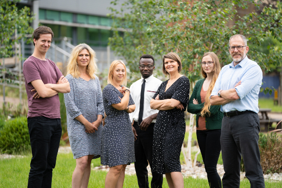 Image of members of staff from the Nottingham Clinical Trials Unit